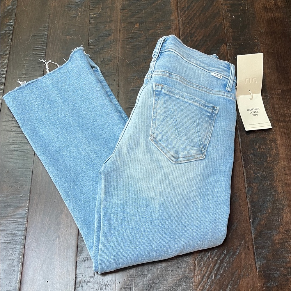 Mother Lil' Insider Frayed Step Hem Crop Skinny Jeans, NWT, 25P, Limited Edition - Picture 9 of 11